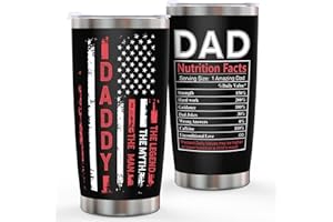ERPOTYL Fathers Day Dad Gifts from Daughter Son Wife, Gifts for Dad Stepdad Father in Law Him Husband New Dad Daddy Grandpa Uncle, Birthday Christmas Anniversary Father's Day Presents - 20 oz Tumbler