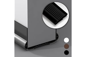 VI IN POPO New Upgrade 39 inch Under Door Draft Stopper for Bottom of Door，Free Cutting Length， Under Door Noise Stopper ，Under Door Draft Blocker ，Under Door Bug Stopper Door dust stoppers (Black)