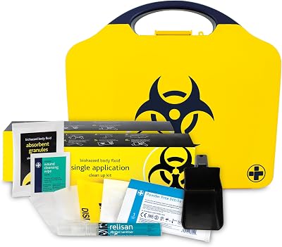 Reliance Medical Biohazard Body Fluid Clean-Up Kit 2 Applications Boxed