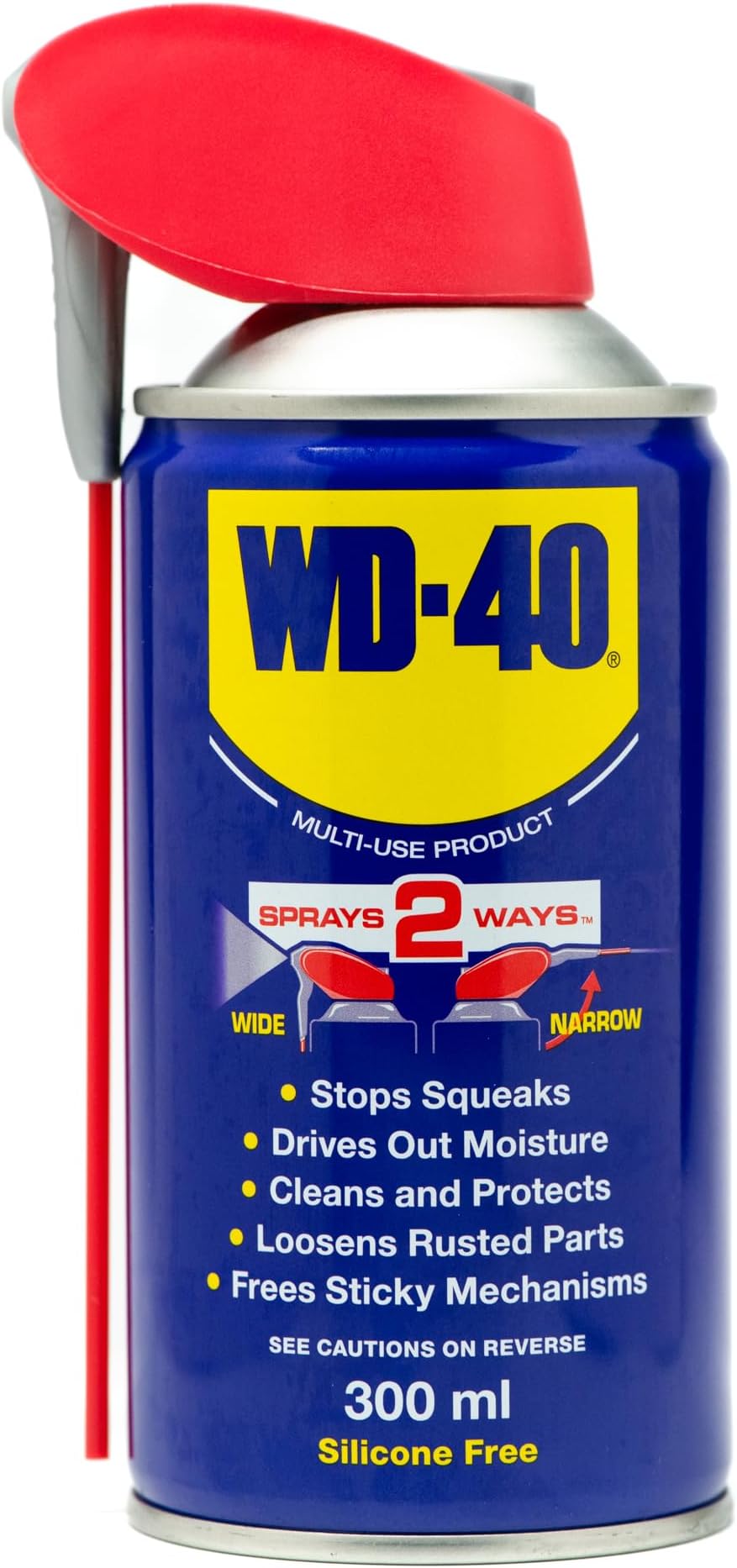 WD-40 Multi Use Lubricant Spray 300ml Smart Straw Precision Control