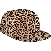MANQINF Fashion Leopard Print Baseball Cap Adjustable Snapback Hat for Men Women Unisex Hip Hop Baseball Hats