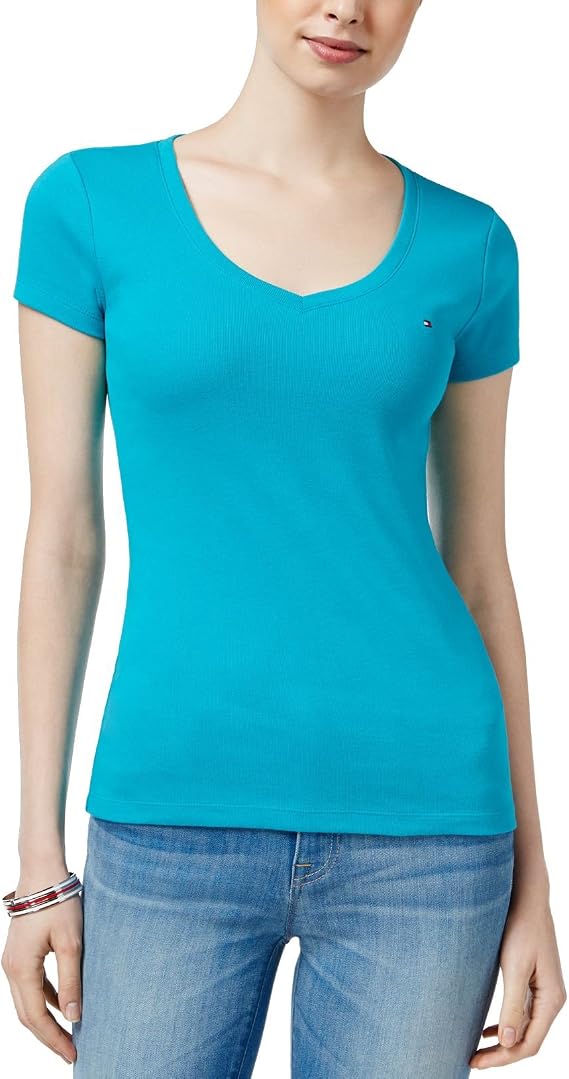 womens tommy hilfiger v neck t shirt