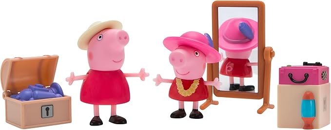 peppa pig little rooms holiday deco playset