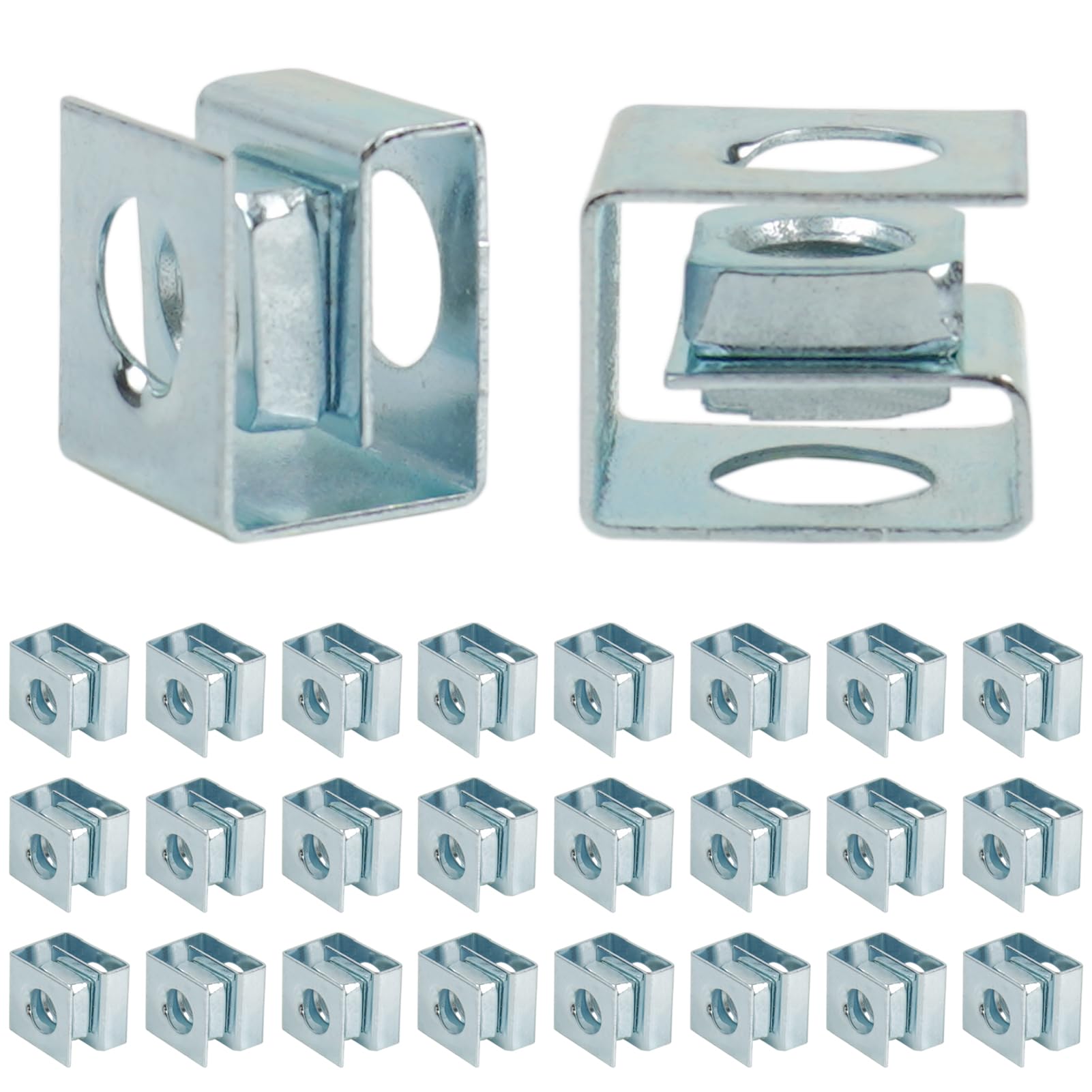 Photo 1 of 25 PCS Slide-on Cage Nuts, U Type Cage Nut, M5