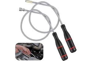 2Pcs Flexible Magnetic Pickup Tool, 22'' Flexible Magnet Pick-Up Sweeper Bendable Retriever Stick for Hard-to-Reach Home Sink