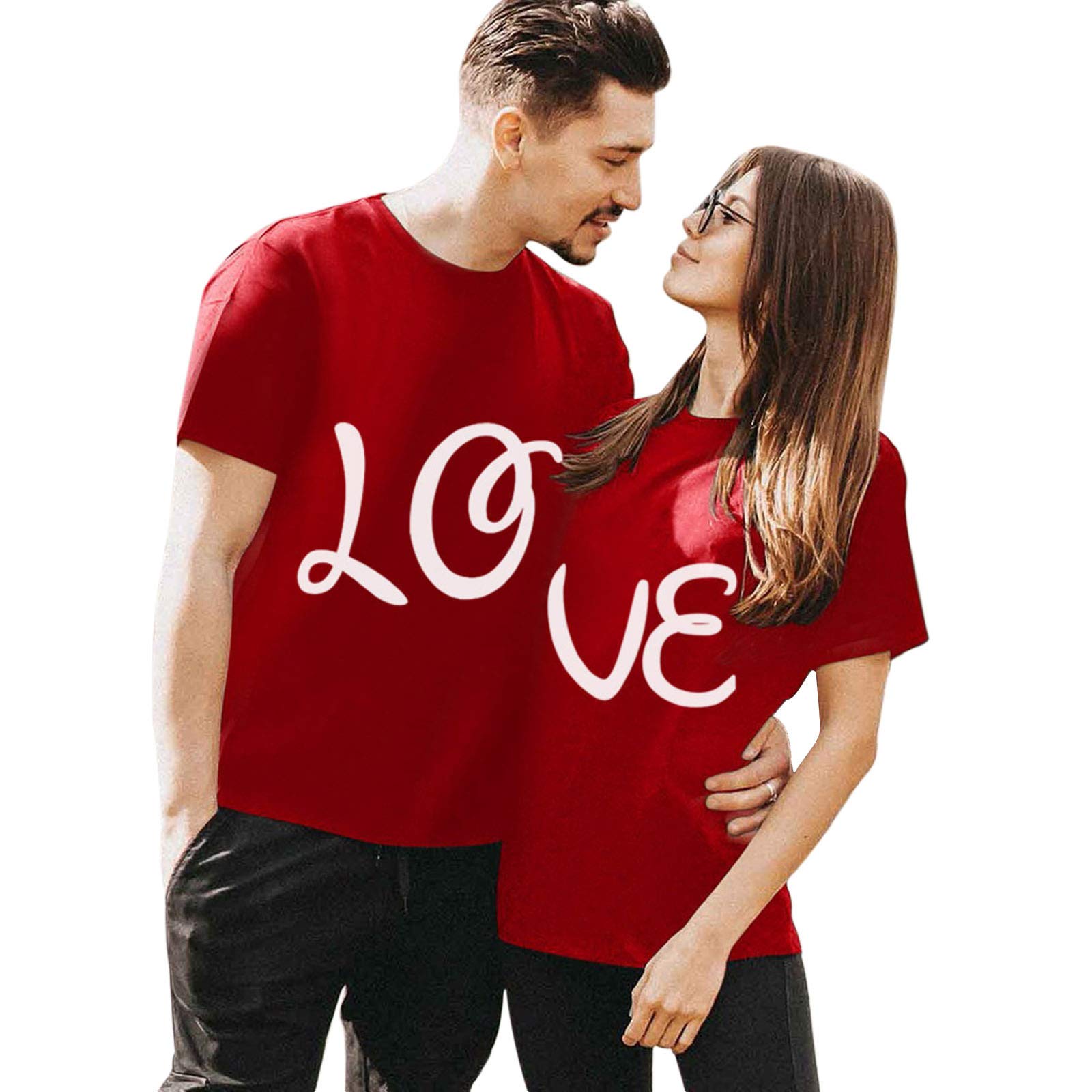 Couple T Shirts for Him and Her,Couple T-Shirts for