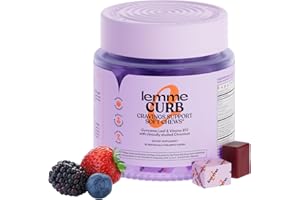 Lemme Curb Cravings Soft Chews - Manage Appetite, Support Metabolism & Lean Body w/Clinically Studied Chromium, Gymnema & B12 for Healthy Weight Management, Mixed Berry
