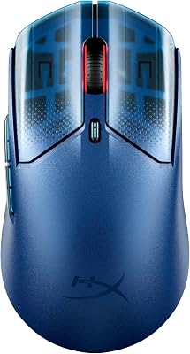 Pulsefire Haste 2 S - Ratón Gaming inalámbrico, Carcasa de magnesio, Ultra-Ligero 64g, batería 120h, Glass Skates, Sensor 26K, Color Azul