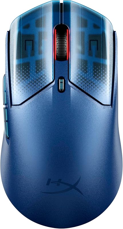 Pulsefire Haste 2 S Kabellose Gaming-Maus, Magnesiumgehäuse, Ultra-leicht, 64 g, Akku 120 h, Glass Skates, 26 K Sensor, Blau