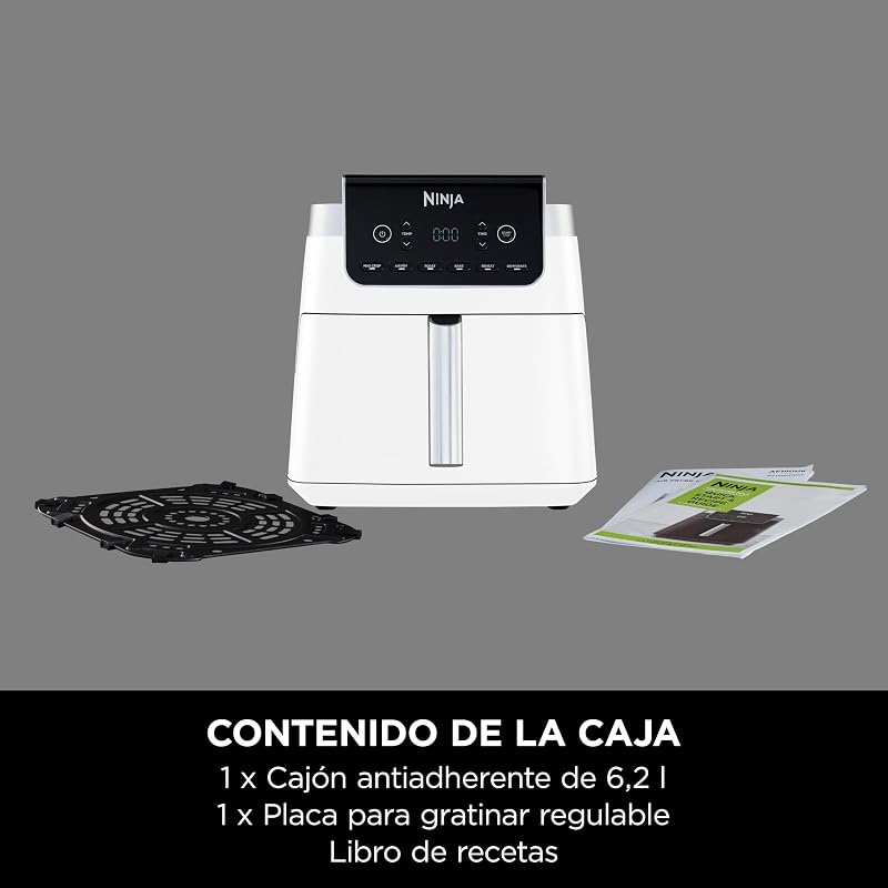 MAX PRO, Freidora de Aire sin Aceite, 6,2L, Blanco