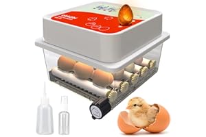 OBI-12 Egg Incubators for Hatching Eggs – Incubator for 12 Eggs with Automatic Egg Turner - Brooder for Chicken Eggs, Quail, 