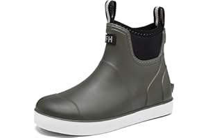 CKWLXQY Kids Deck Boots Boys Rain Boots Girls Rubber Ankle Boots Water Shoes, Non-slip Waterproof Outdoor Fishing Shoes for Childs School Play Footwear