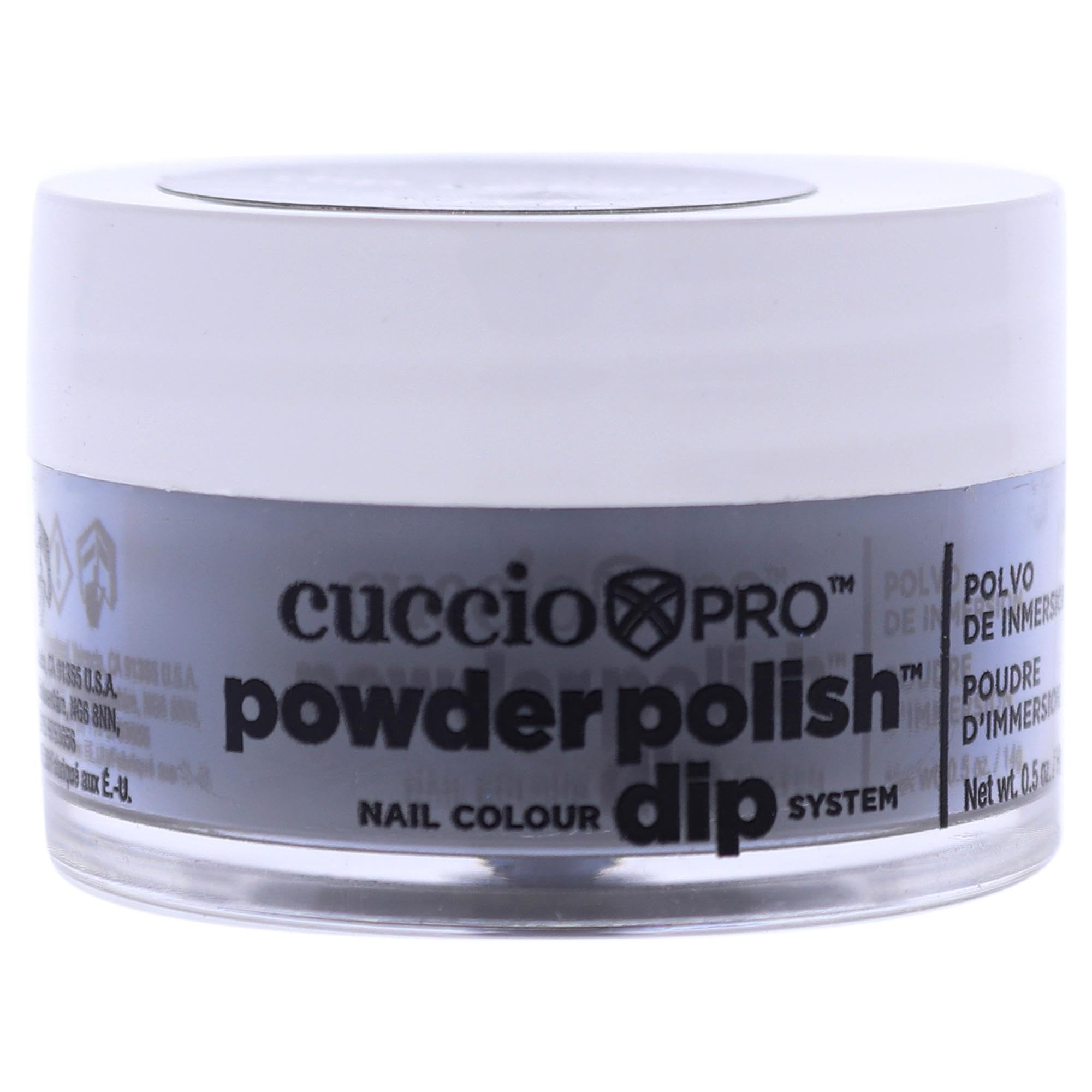 Cuccio - Pro Powder Polish Nail Colour Dip System - Noir Black - for Women - Nail Powder - 0.5 oz