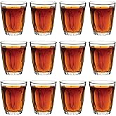 Vikko 3.75 Ounce Shot Glasses, Set of 12 Small Liquor and Spirit Glasses, Durable Tequila Bar Glasses For Alcohol and Espresso Shots, 12 Piece Large Shooter Glass Set