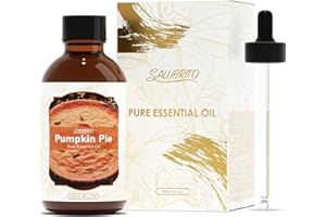 SALUBRITO Pumpkin Pie Essential Oil 4 Fl.Oz (120ml), Pure & Natural Fragrance Oils, Fall Essential Oil for Diffuser, Candle & Soap Making, Massage, Strong Scented Oil