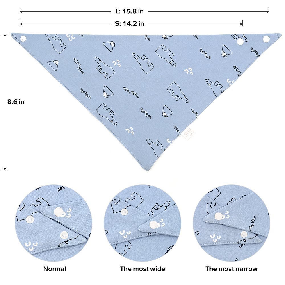 Perfect Baby Bib Set + 2 Pacifier Clips + 1 Pacifier in a Gift Bag, Pack of 2 Premium Quality Bibs for Boys or Girls