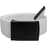 Gelante Fully Adjustable Canvas Web Belt with Black Flip Top Buckle 50'' Long