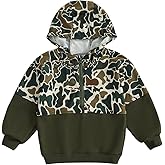 POZMTIORE Baby Toddler Boy Girl Hoodies Camouflage Half Zip-up Sweatshirt Unisex Hooded Jackets Spring Outfits