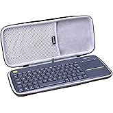 L LTGEM EVA Hard Case for Logitech K400 Plus, Logitech MX Mechanical Mini, Logitech POP Keys Wireless Touch Keyboard (Case Only)