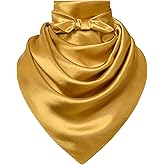 Men's Denim Square Scarf - 35" Large Solid Color Neck Scarf, Gift Packed