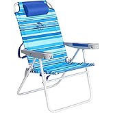 SUNNYFEEL Tall Folding Beach Chair Lightweight, Portable Sand Chair for Adults Heavy Duty 500 LBS with Cup Holders, Foldable High Camping Lawn Chairs for Camp/Outdoor/Picnic/Concert/Sports