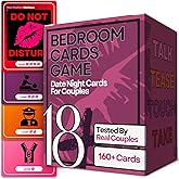 160 Cards Couples Games for Adults - Romantic & Naughty Game Date Night Ideas to Spark Conversation & Intimacy - 4 Levels of Spicy Dares - Anniversary, Valentines Love Gift for Boyfriend & Girlfriend