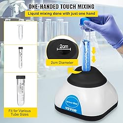 VEVOR Vortex Mixer, 3000RPM Mini Vortex Mixer