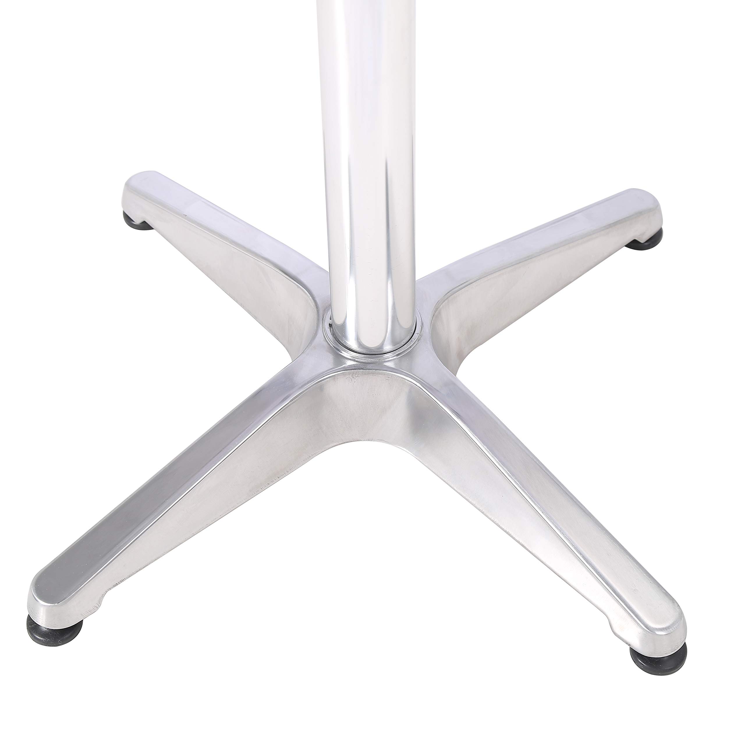 Lxdur Aluminium Round Bistro Patio Bar Table With 2 Adjustable