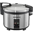 Proctor Silex Commercial 37540 Rice Cooker/Warmer, 40 Cups Cooked Rice, Non-Stick Pot, Hinged Lid, Stainless Steel Housing