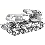 2018 3D Metal Puzzle 122mm Multi-Barrel Rocket Launcher Model Kits I22210 DIY 3D Laser Cut Assemble Jigsaw Toy