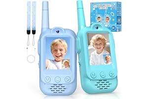 Upgraded Video Walkie Talkies for Kids, Exssary Toys for 3 4 5 6 7 8 Year Old Boys Birthday Gifts Outdoor Toys for Kids 3-5 H