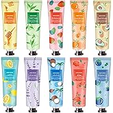 10 Pack Hand Cream for Dry Cracked Hands,Gifts for Women,Bridesmaid Gifts,Teacher Appreciation Gifts,Birthday Gifts for Women,Teen,Natural Plant Fragrance Mini Hand Lotion Moisturizing Hand Care Cream