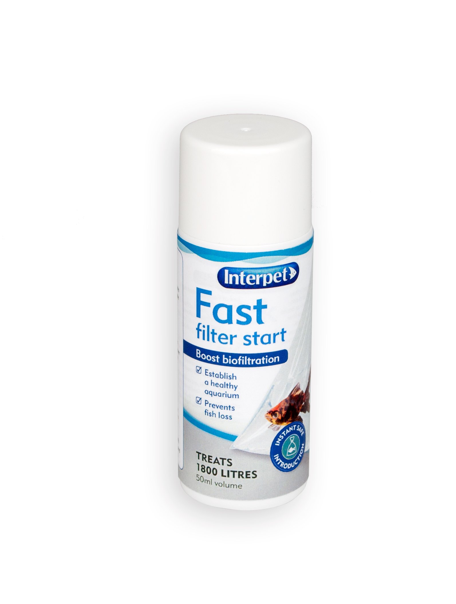 Interpet Fast Filter Start Treatment to Boost Aquarium Bio Filtration, 50 ml, Fast Acting Beneficial Bacteria, Safe for Fish