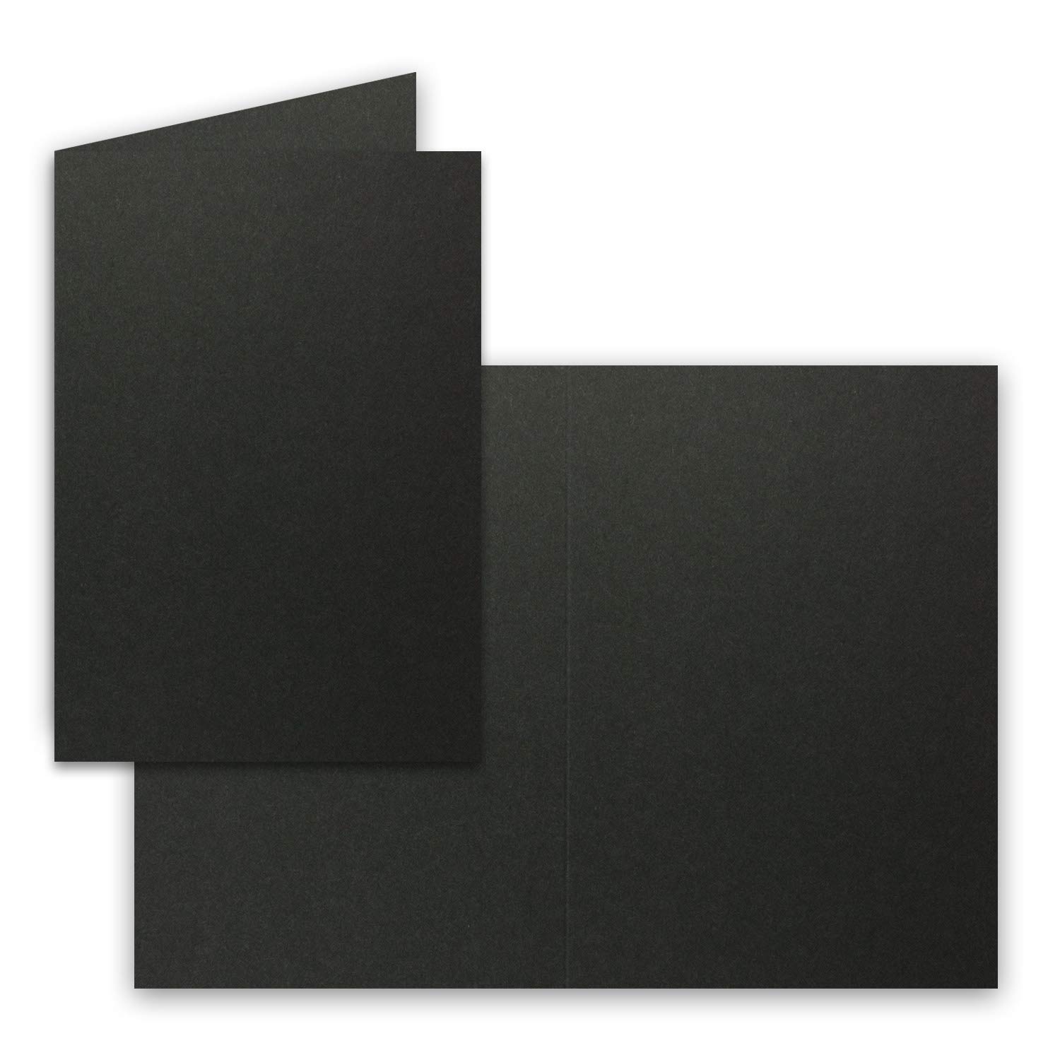 Neuser Folding Cards DIN A5 Various Colours Available 10 Karten 39-Schwarz