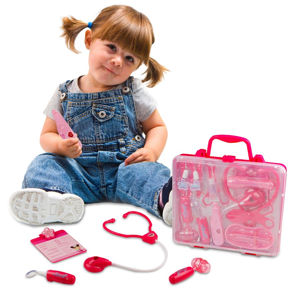 Doctora Juguetes Maletin Juego de Medicos para Niños  Años Rosa