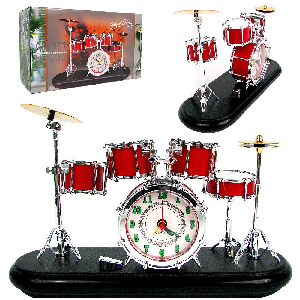 Musical 5 Piece Drum Set Alarm Clock Amazon.co.uk Kitchen & Home