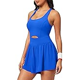 Ewedoos Womens Workout Romper for women 2025 Padded Athletic Romper One Piece for Women Gym Running summer Jumpsuit Clothes