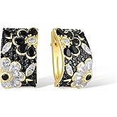 Santuzza 14K Gold Plated Sterling Silver Dragonfly Butterfly Earrings