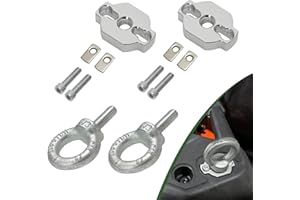 AUTOVIC Heavy-Duty ATV Tie Down Anchors Kit Aluminum Anchor Accessories for CF Moto UTV/ATV Low-Profile Design Stronger Clamp