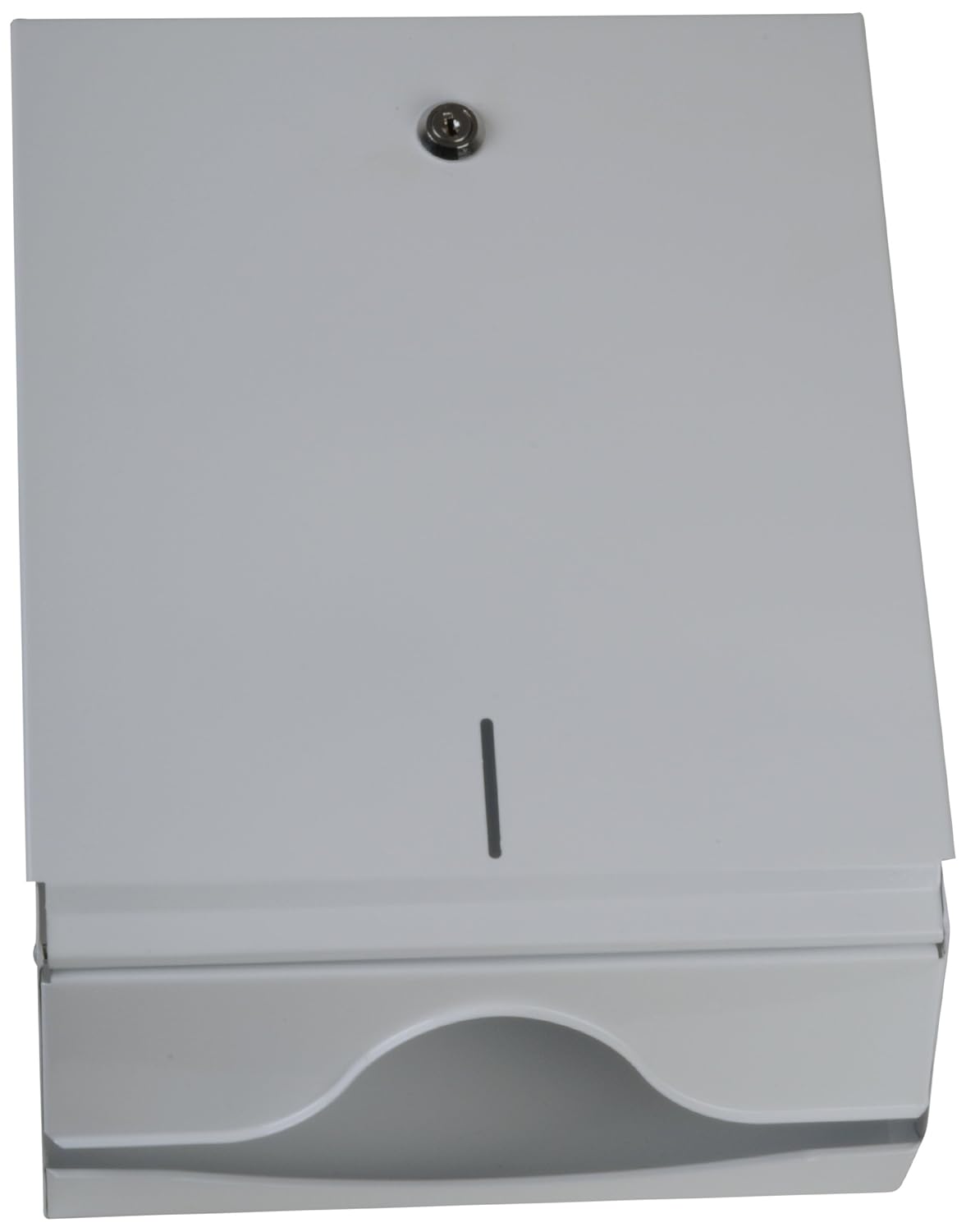 Funny Paper Hand Towel Dispenser Lockable Metal/White, for 500 TÜCHER