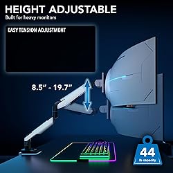 Mount-It! Heavy-Duty Ultrawide Monitor Arm up to