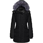 ZSHOW Women's Warm Hooded Winter Coat Waterproof Quilted Puffer Jacket Long Windproof Parka