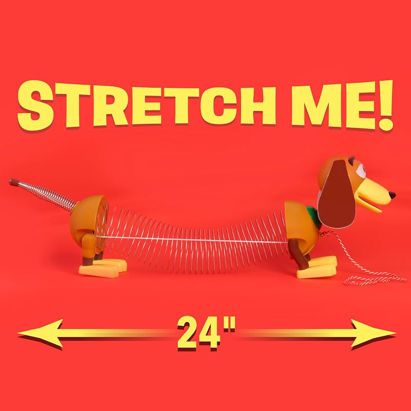 Disney•Pixar Toy Story Slinky Dog Nachziehspielzeug, Hund mit Zugfeder für Jungen und Mädchen ab 18 Monaten von Just Play