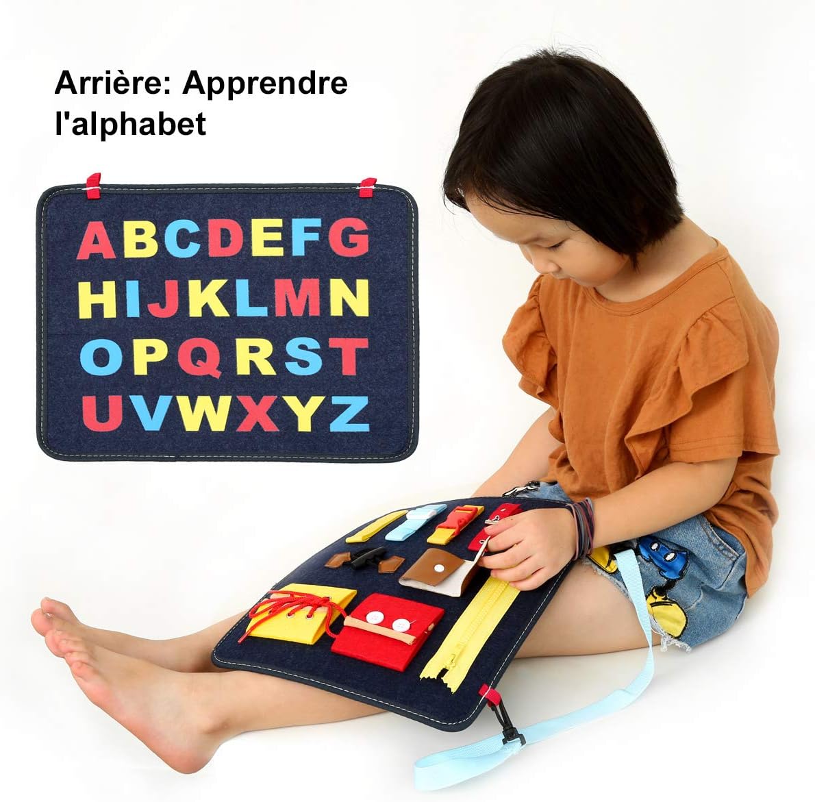 Zitfri Jeu Tableau Activite Bebe Jouet M Ontessori Busy Board Panneau Educatif Garcon Jouet Dactivite Pour Motricite Fine Jouet Sensoriel Avec Fermeture Eclair Zip Bouton Boucle Et Lacet Jouets D Eveil Et 1er Age Jeux