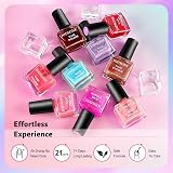 JODSONE Jelly Nail Polish Set 10 Colors Quick Dry Long Lasting 5ML view 5