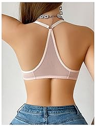 SOLY HUX Women's Sheer Mesh Through Bra Sheer