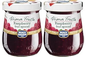 VALUBNDL: Menz & Gasser Raspberry Fruit Spread (2-Pack) �C 450ml Total (Two 225ml Jars) �C Authentic Italian Jam �C High Fruit C
