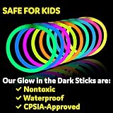 SHATCHI Glow Sticks 100Pcs 20cm Neon Party Accessories Kids Adults view 4