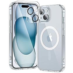 toushion 3 in 1 for iPhone 15 Case Clear with