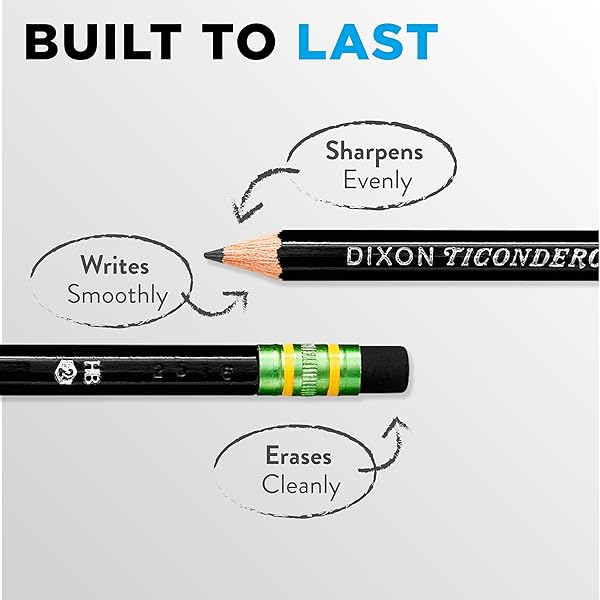 WOODCASE PENCIL, HB #2, BLACK, DOZEN